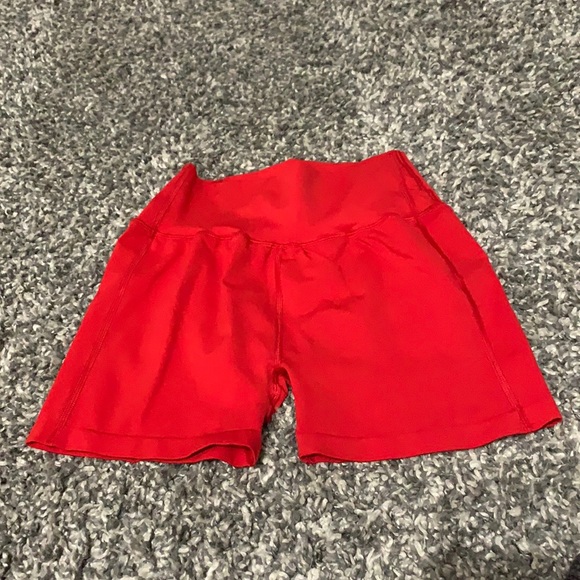 Alphalete Pants - Alphalete Red Shorts